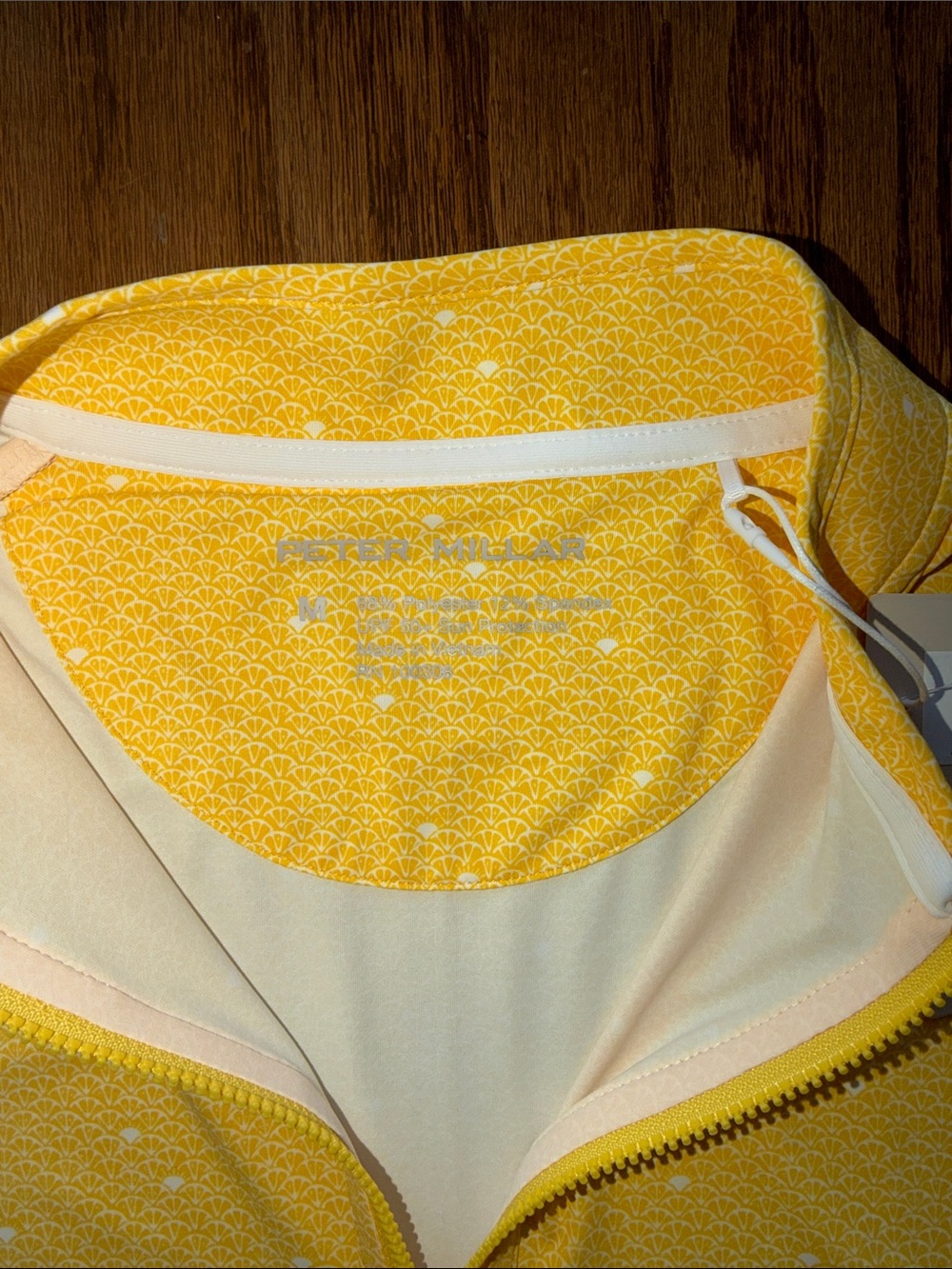 Peter Millar Yellow Long-Sleeve Quarter-Zip Golf Top - Picture 5 of 11
